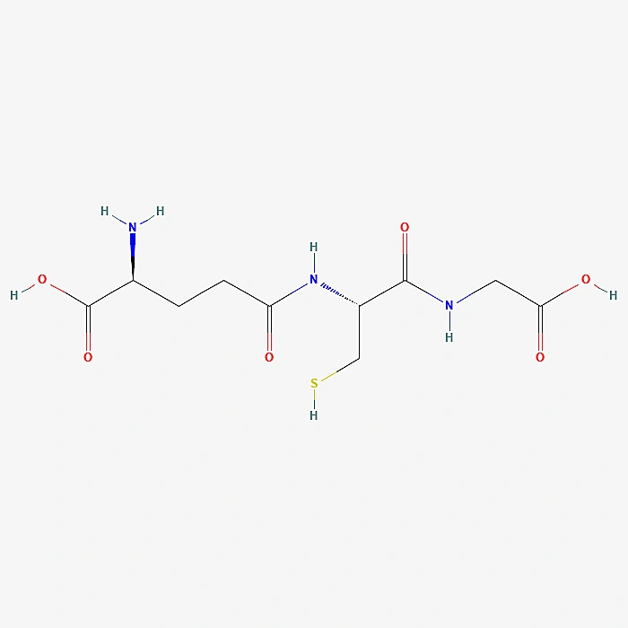 Two-dimensional chemical structure of Glutathione