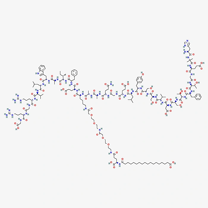 Two-dimensional chemical structure of Semaglutide